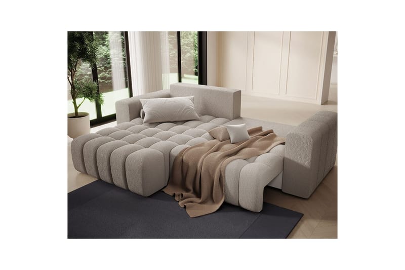 Sektionssoffa Eltap Bonett 250x175x92 cm - Royal 18, Beige, Vänster - Möbler - Vardagsrum - Bäddsoffor