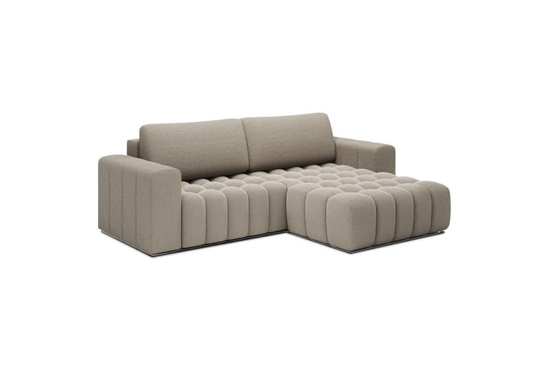Sektionssoffa Eltap Bonett 250x175x92 cm - Royal 20, Beige, Höger - Möbler - Vardagsrum - Bäddsoffor
