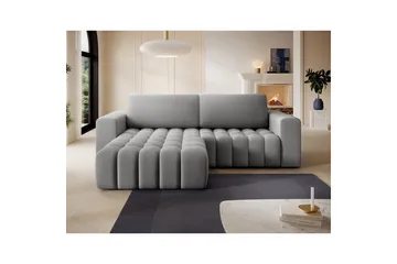 Sektionssoffa Eltap Bonett 250x175x92 cm - Paros 05, Ljusgrå, Vänster - Möbler - Vardagsrum - Bäddsoffor