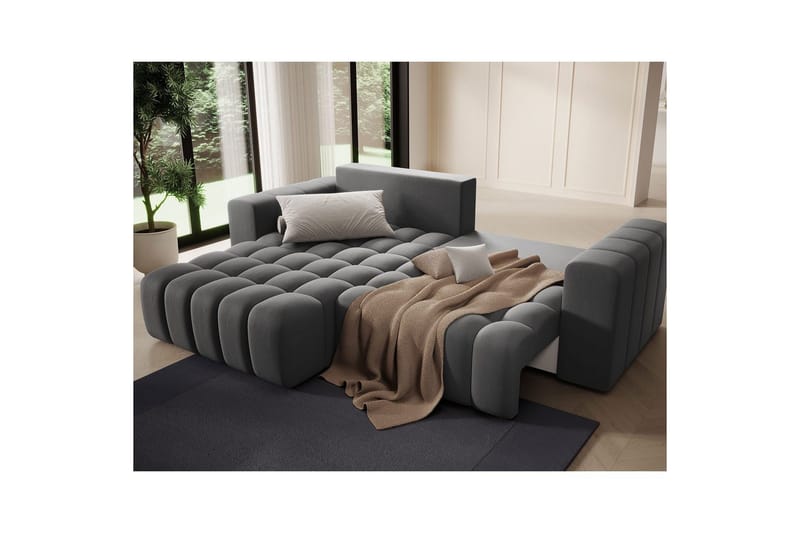 Sektionssoffa Eltap Bonett 250x175x92 cm - Paros 06, Grå, Vänster - Möbler - Vardagsrum - Bäddsoffor