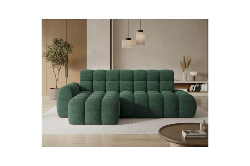 Sektionssoffa Eltap Ceedro 283x165x98 cm - Amore 35, Grön, Vänster - Möbler - Vardagsrum - Bäddsoffor
