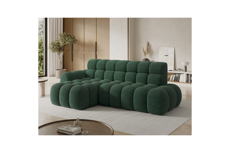 Sektionssoffa Eltap Ceedro 283x165x98 cm - Amore 35, Grön, Vänster - Möbler - Vardagsrum - Bäddsoffor
