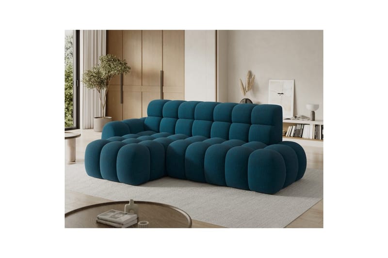 Sektionssoffa Eltap Ceedro 283x165x98 cm - Amore 40, Blå, Vänster - Möbler - Vardagsrum - Bäddsoffor