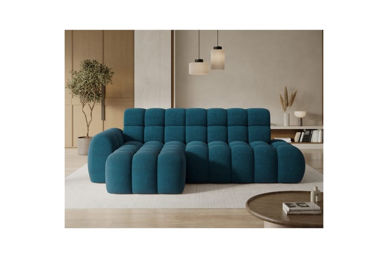 Sektionssoffa Eltap Ceedro 283x165x98 cm - Amore 40, Blå, Vänster - Möbler - Vardagsrum - Bäddsoffor