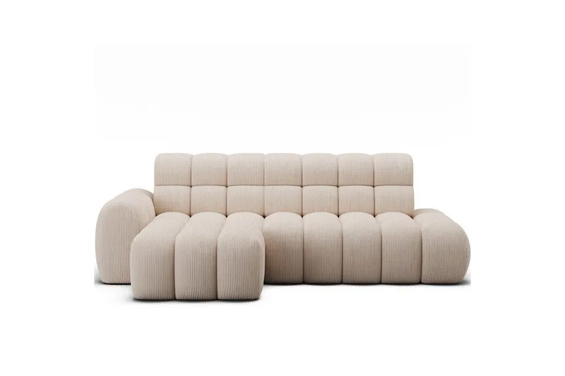 Sektionssoffa Eltap Ceedro 283x165x98 cm, Jarell 20, Beige, Vänster