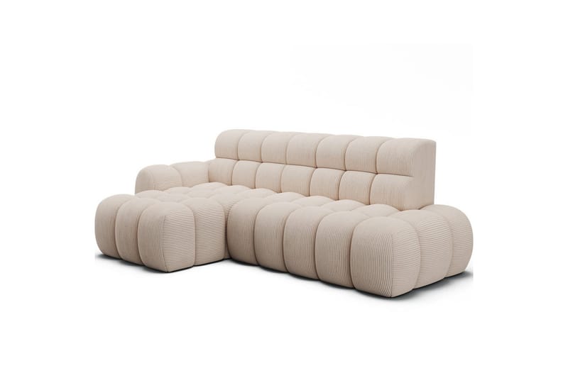 Sektionssoffa Eltap Ceedro 283x165x98 cm - Jarell 20, Beige, Vänster - Möbler - Vardagsrum - Bäddsoffor