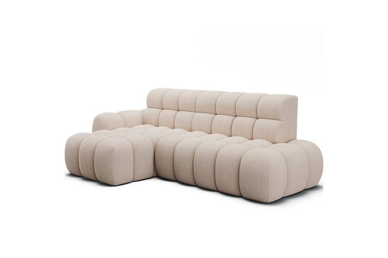 Sektionssoffa Eltap Ceedro 283x165x98 cm - Jarell 20, Beige, Vänster - Möbler - Vardagsrum - Bäddsoffor