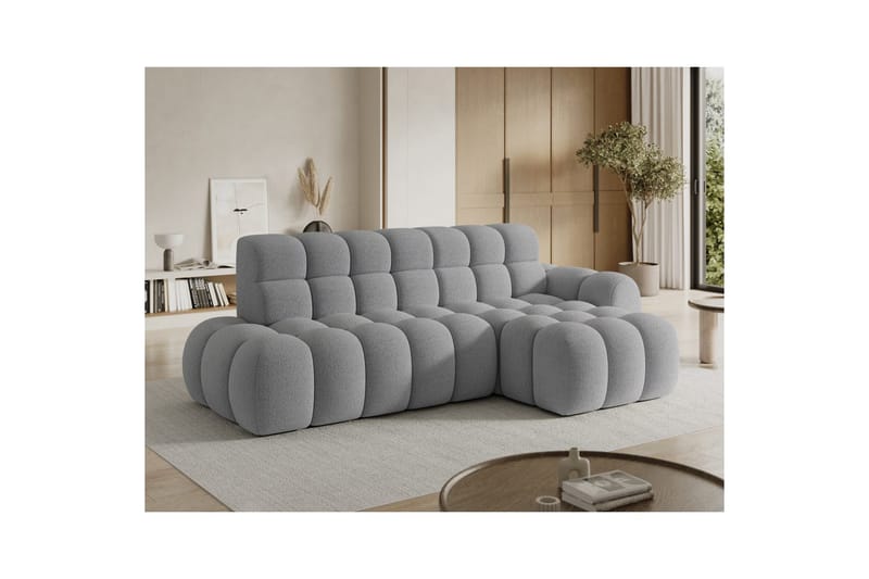 Sektionssoffa Eltap Ceedro 283x165x98 cm - Royal 04, Grå, Höger - Möbler - Vardagsrum - Bäddsoffor
