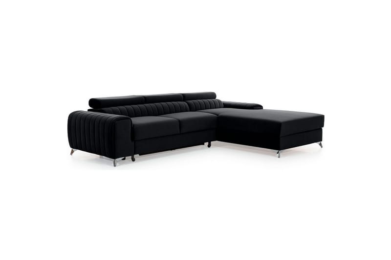 Sektionssoffa Eltap Grayson 278x205x92 cm - Loco 10, Svart, Höger - Möbler - Vardagsrum - Bäddsoffor