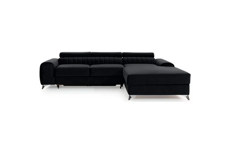 Sektionssoffa Eltap Grayson 278x205x92 cm - Loco 10, Svart, Höger - Möbler - Vardagsrum - Bäddsoffor