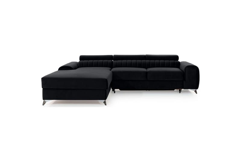 Sektionssoffa Eltap Grayson 278x205x92 cm - Loco 10, Svart, Vänster - Möbler - Vardagsrum - Bäddsoffor