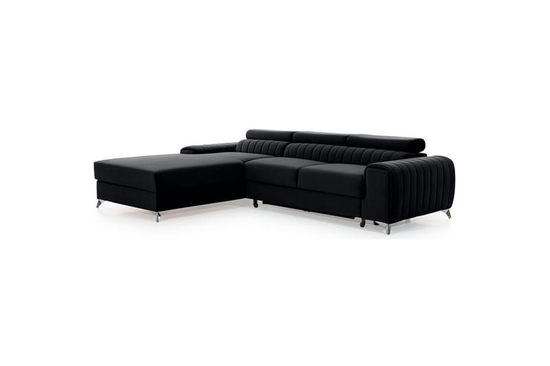 Sektionssoffa Eltap Grayson 278x205x92 cm - Loco 10, Svart, Vänster - Möbler - Vardagsrum - Bäddsoffor