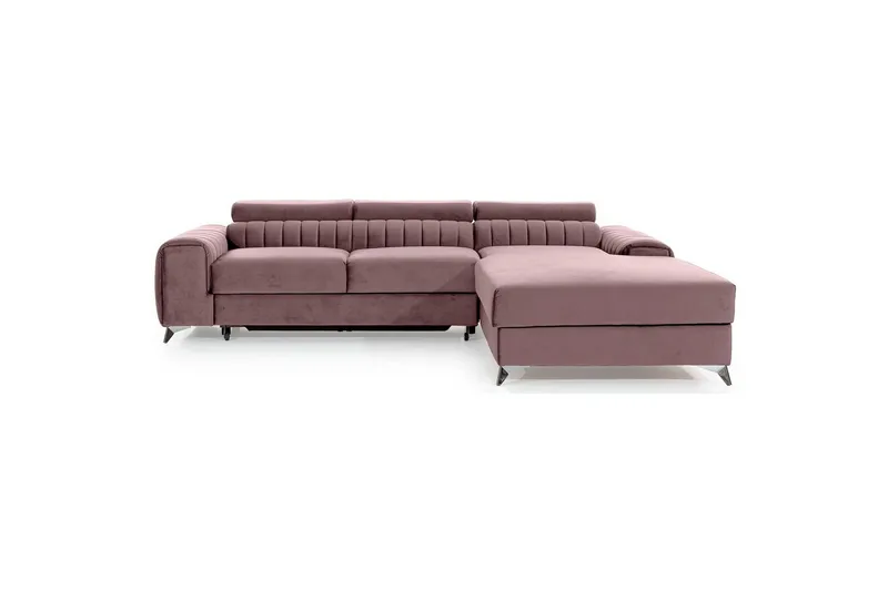 Sektionssoffa Eltap Grayson 278x205x92 cm - Loco 24, Rosa, Höger - Möbler - Vardagsrum - Bäddsoffor