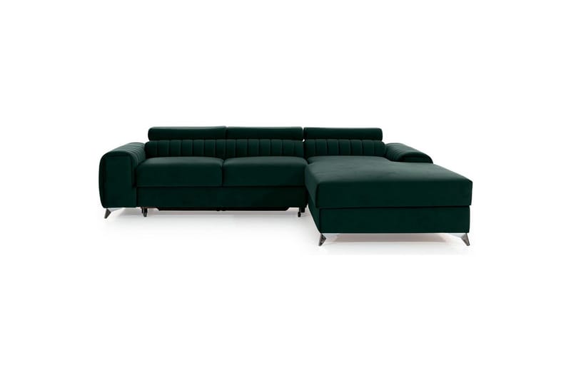 Sektionssoffa Eltap Grayson 278x205x92 cm - Loco 35, Mörkgrön, Höger - Möbler - Vardagsrum - Bäddsoffor