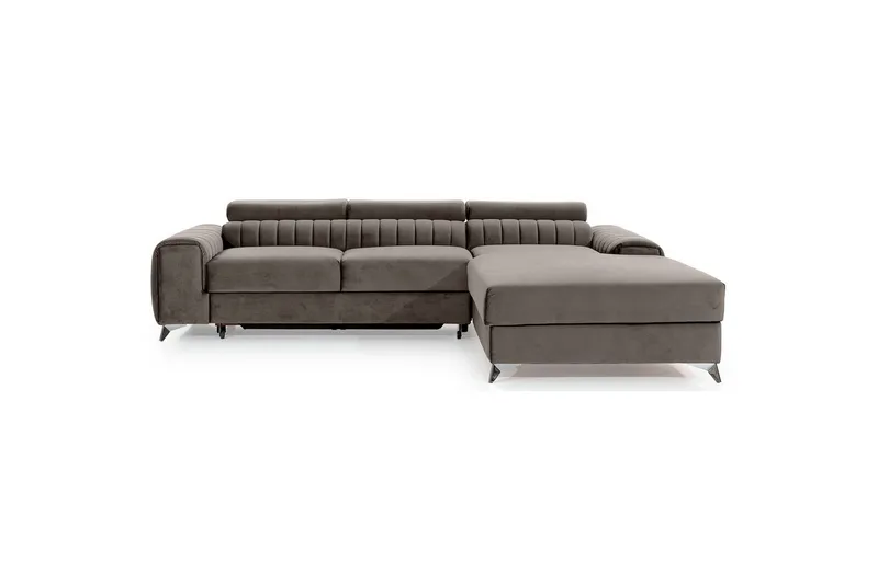 Sektionssoffa Eltap Grayson 278x205x92 cm - Loco 4, Ljusgrå, Höger - Möbler - Vardagsrum - Bäddsoffor
