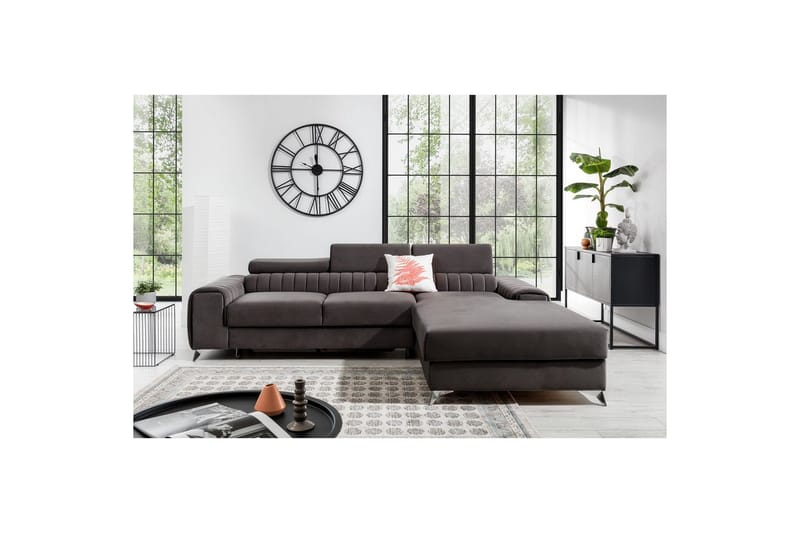 Sektionssoffa Eltap Grayson 278x205x92 cm - Loco 4, Ljusgrå, Höger - Möbler - Vardagsrum - Bäddsoffor