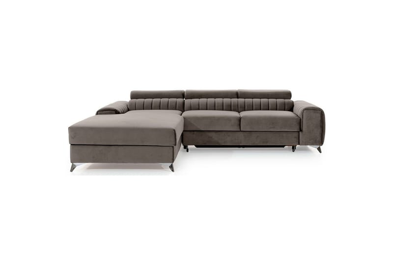 Sektionssoffa Eltap Grayson 278x205x92 cm - Loco 4, Ljusgrå, Vänster - Möbler - Vardagsrum - Bäddsoffor