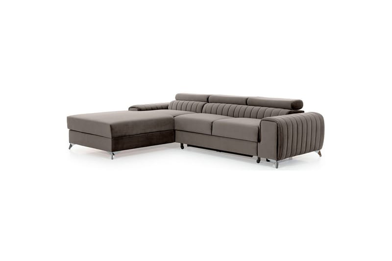 Sektionssoffa Eltap Grayson 278x205x92 cm - Loco 4, Ljusgrå, Vänster - Möbler - Vardagsrum - Bäddsoffor