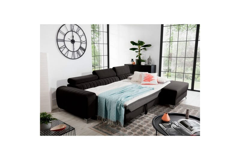 Sektionssoffa Eltap Grayson 278x205x92 cm - Loco 5, Grå, Höger - Möbler - Vardagsrum - Bäddsoffor