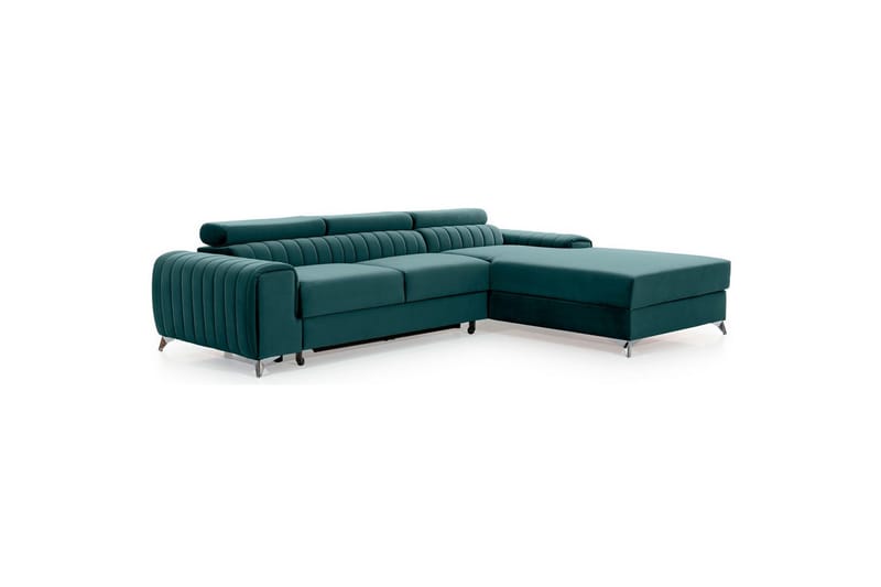 Sektionssoffa Eltap Grayson 278x205x92 cm - Monolith 76, Blå, Höger - Möbler - Vardagsrum - Bäddsoffor