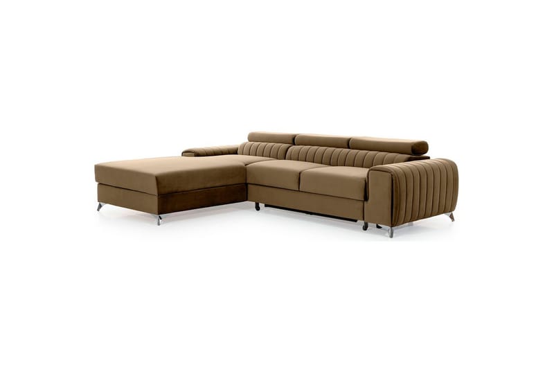 Sektionssoffa Eltap Grayson 278x205x92 cm - Nube 20, Beige, Vänster - Möbler - Vardagsrum - Bäddsoffor