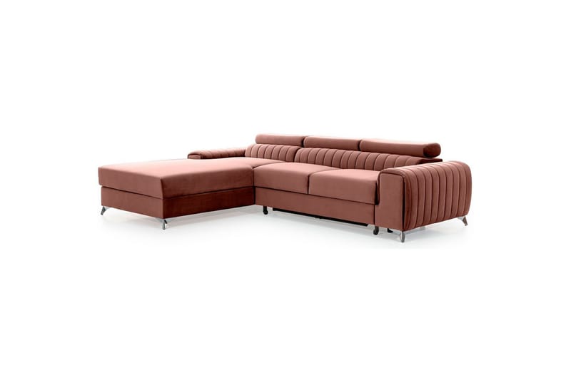 Sektionssoffa Eltap Grayson 278x205x92 cm - Nube 24, Rosa, Vänster - Möbler - Vardagsrum - Bäddsoffor