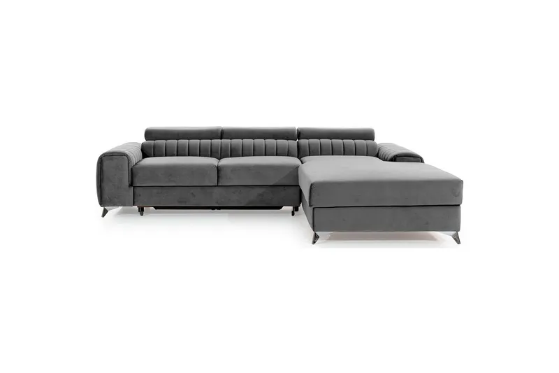 Sektionssoffa Eltap Grayson 278x205x92 cm - Nube 3, Ljusgrå, Höger - Möbler - Vardagsrum - Bäddsoffor