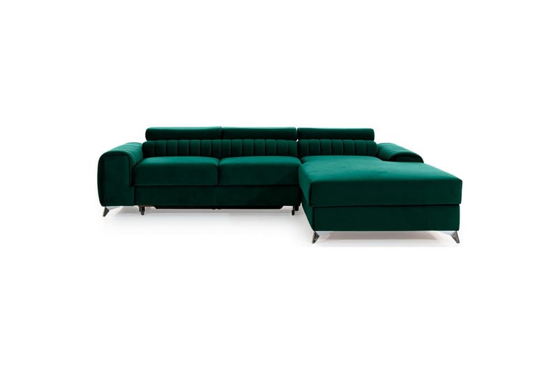 Sektionssoffa Eltap Grayson 278x205x92 cm - Nube 35, Grön, Höger - Möbler - Vardagsrum - Bäddsoffor