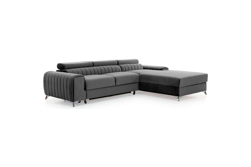 Sektionssoffa Eltap Grayson 278x205x92 cm - Nube 4, Ljusgrå, Höger - Möbler - Vardagsrum - Bäddsoffor