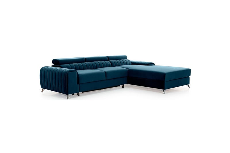Sektionssoffa Eltap Grayson 278x205x92 cm - Nube 40, Blå, Höger - Möbler - Vardagsrum - Bäddsoffor