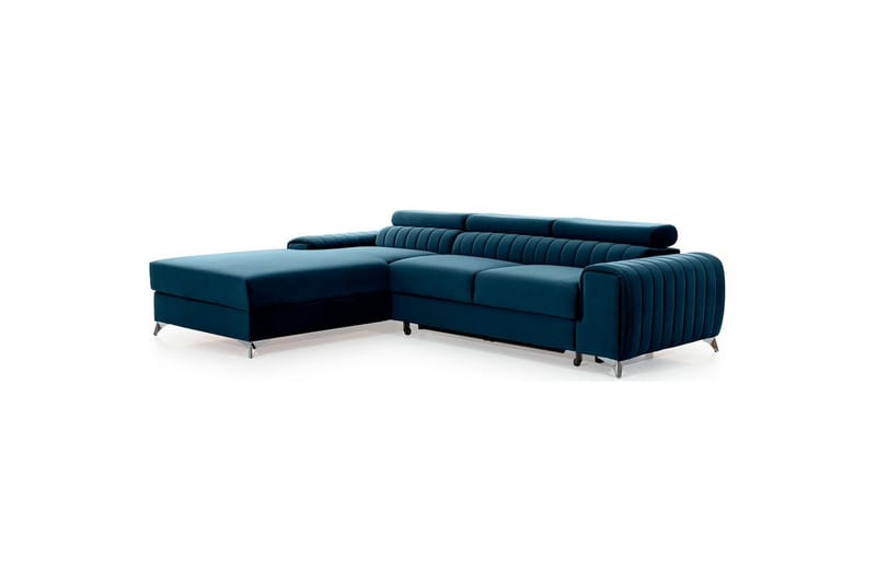 Sektionssoffa Eltap Grayson 278x205x92 cm - Nube 40, Blå, Vänster - Möbler - Vardagsrum - Bäddsoffor