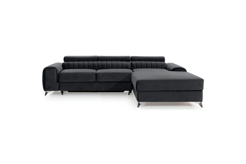 Sektionssoffa Eltap Grayson 278x205x92 cm - Nube 6, Mörkgrå, Höger - Möbler - Vardagsrum - Bäddsoffor