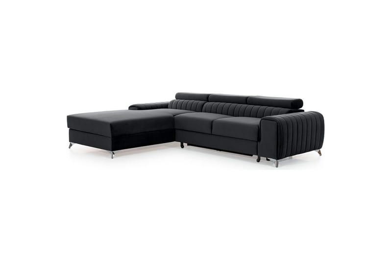 Sektionssoffa Eltap Grayson 278x205x92 cm - Nube 6, Mörkgrå, Vänster - Möbler - Vardagsrum - Bäddsoffor