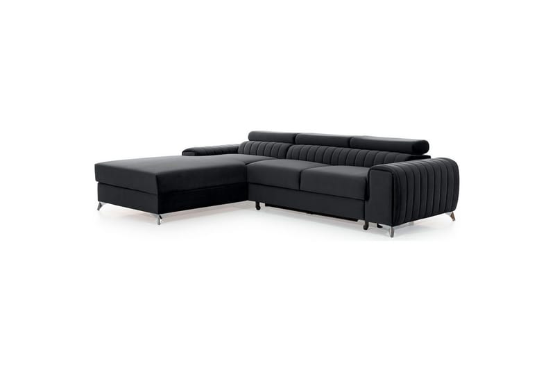 Sektionssoffa Eltap Grayson 278x205x92 cm - Nube 6, Mörkgrå, Vänster - Möbler - Vardagsrum - Bäddsoffor