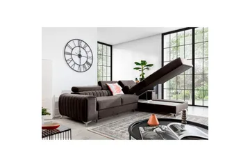 Sektionssoffa Eltap Grayson 278x205x92 cm - Velvetmat 22, Höger - Möbler - Vardagsrum - Bäddsoffor