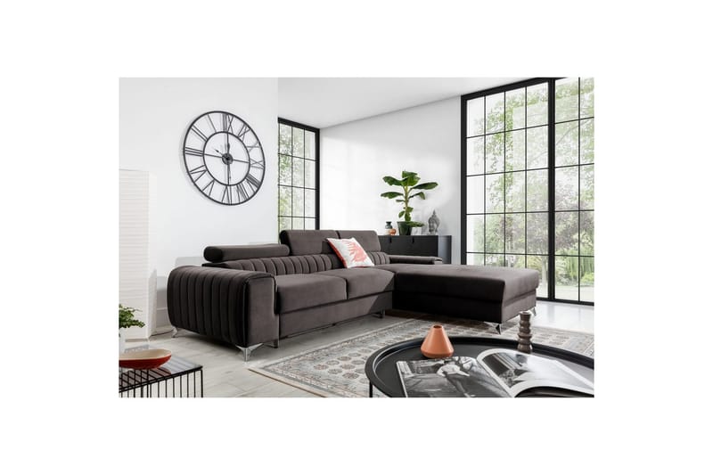 Sektionssoffa Eltap Grayson 278x205x92 cm - Velvetmat 22, Höger - Möbler - Vardagsrum - Bäddsoffor