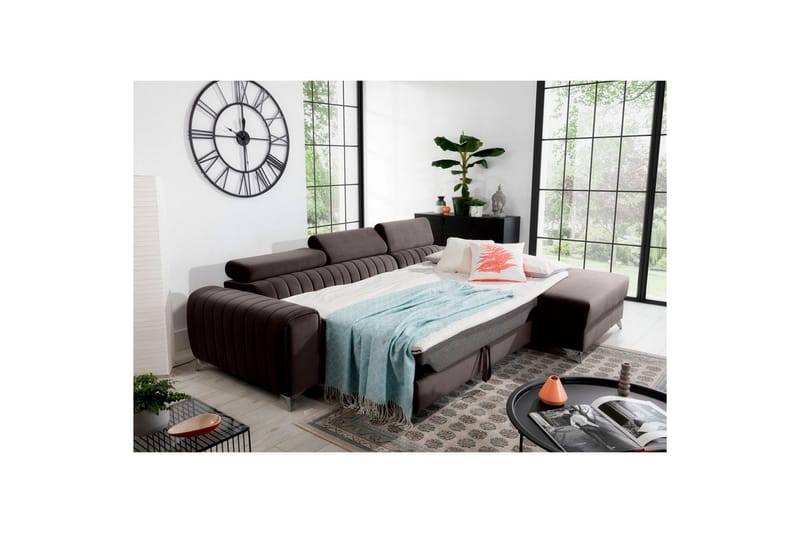 Sektionssoffa Eltap Grayson 278x205x92 cm - Velvetmat 22, Höger - Möbler - Vardagsrum - Bäddsoffor