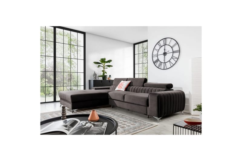 Sektionssoffa Eltap Grayson 278x205x92 cm - Velvetmat 22, Vänster - Möbler - Vardagsrum - Bäddsoffor