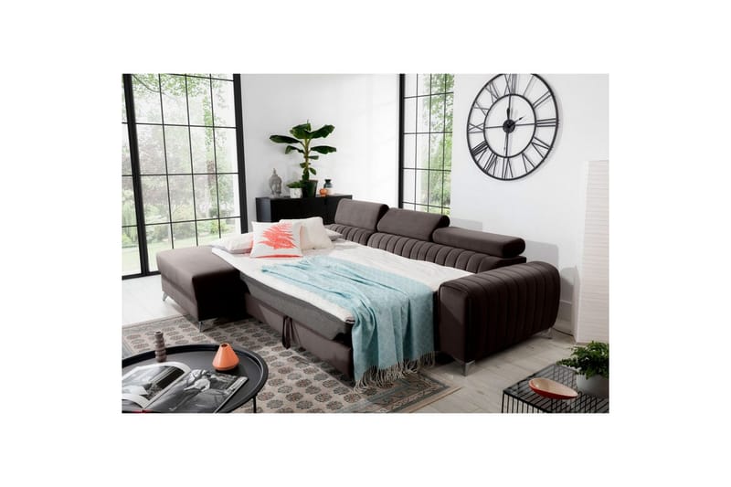 Sektionssoffa Eltap Grayson 278x205x92 cm - Velvetmat 22, Vänster - Möbler - Vardagsrum - Bäddsoffor
