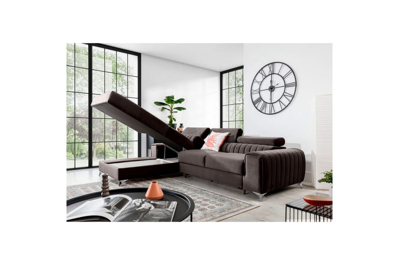 Sektionssoffa Eltap Grayson 278x205x92 cm - Velvetmat 22, Vänster - Möbler - Vardagsrum - Bäddsoffor