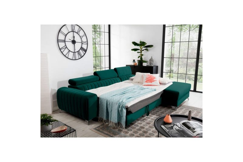 Sektionssoffa Eltap Grayson 278x205x92 cm - Velvetmat 38, Höger - Möbler - Vardagsrum - Bäddsoffor