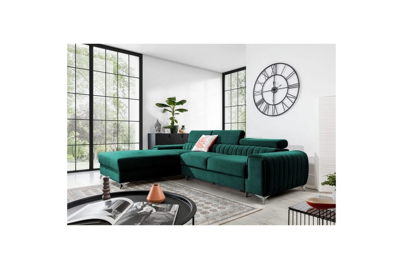 Sektionssoffa Eltap Grayson 278x205x92 cm - Velvetmat 38, Vänster - Möbler - Vardagsrum - Bäddsoffor