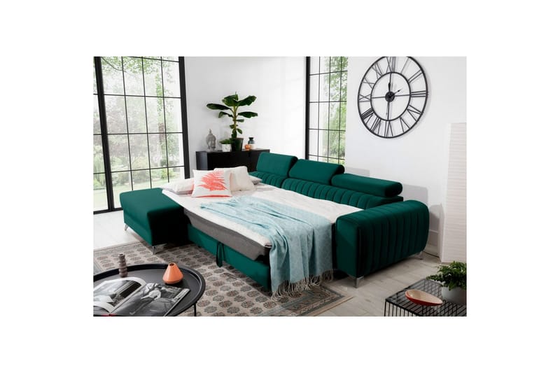 Sektionssoffa Eltap Grayson 278x205x92 cm - Velvetmat 38, Vänster - Möbler - Vardagsrum - Bäddsoffor