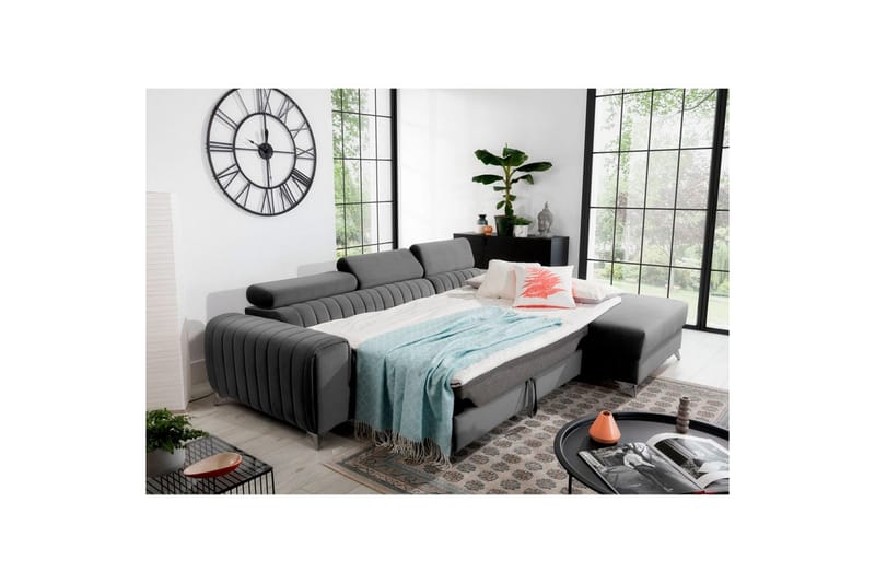 Sektionssoffa Eltap Grayson 278x205x92 cm - Velvetmat 4, Höger - Möbler - Vardagsrum - Bäddsoffor