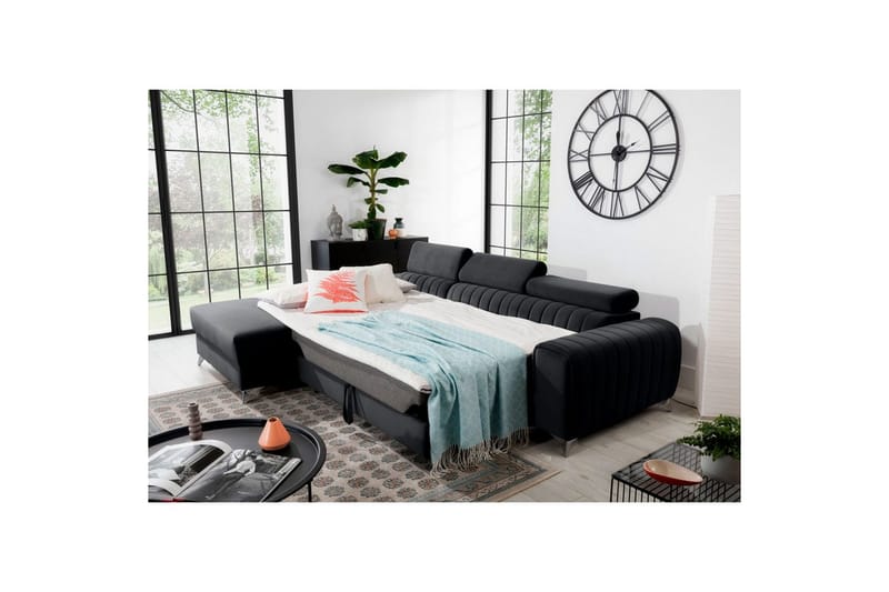 Sektionssoffa Eltap Grayson 278x205x92 cm - Velvetmat 6, Vänster - Möbler - Vardagsrum - Bäddsoffor