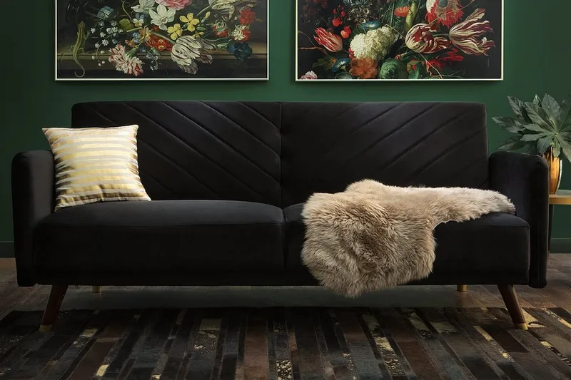 Senja Bäddsoffa 200 cm - Svart - Möbler - Vardagsrum - Bäddsoffor