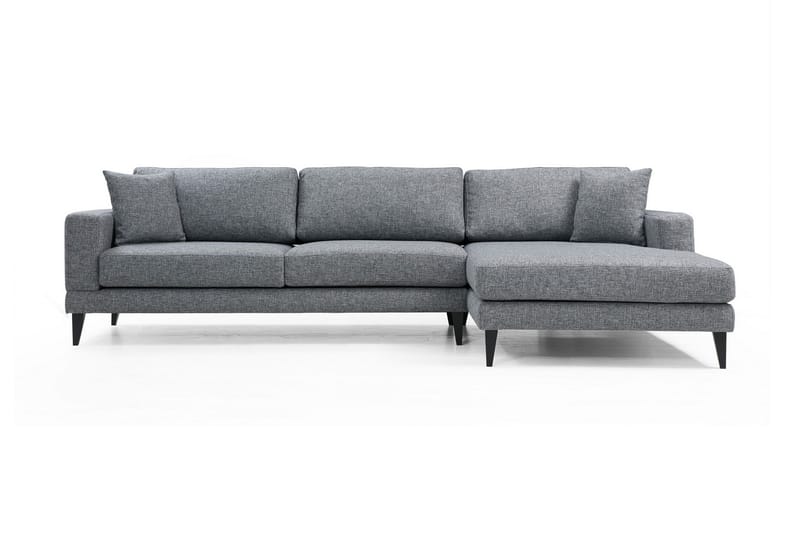 SHALOMES Bäddsoffa med Divan Höger Grå - Möbler - Vardagsrum - Bäddsoffor
