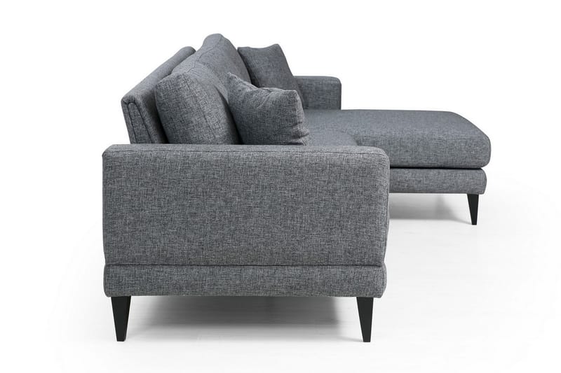 SHALOMES Bäddsoffa med Divan Höger Grå - Möbler - Vardagsrum - Bäddsoffor