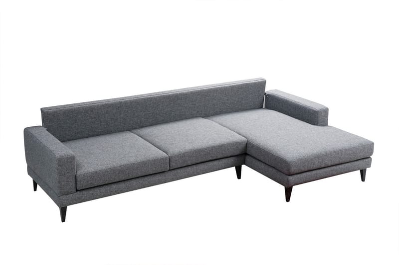 SHALOMES Bäddsoffa med Divan Höger Grå - Möbler - Vardagsrum - Bäddsoffor