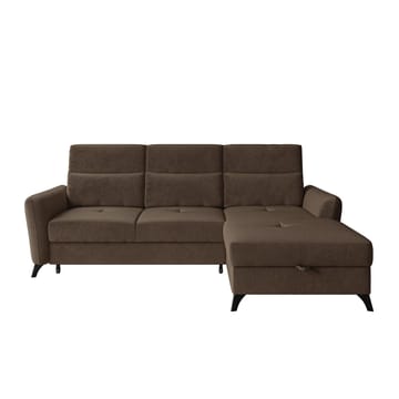 Sies 3-sits Bäddsoffa divan höger med förvaring